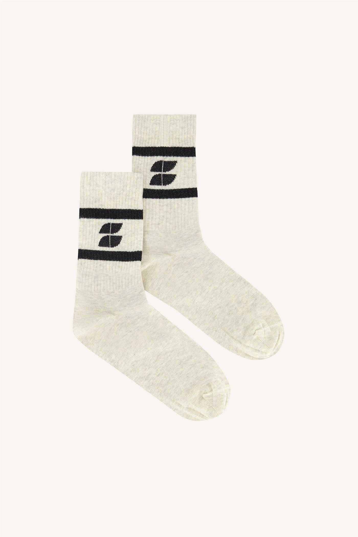 Logo sparkle socks - black