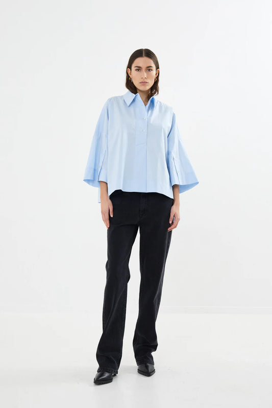 Louisanna - Poplin Cropped Shirt